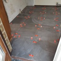 Plaatsen keukenvloer